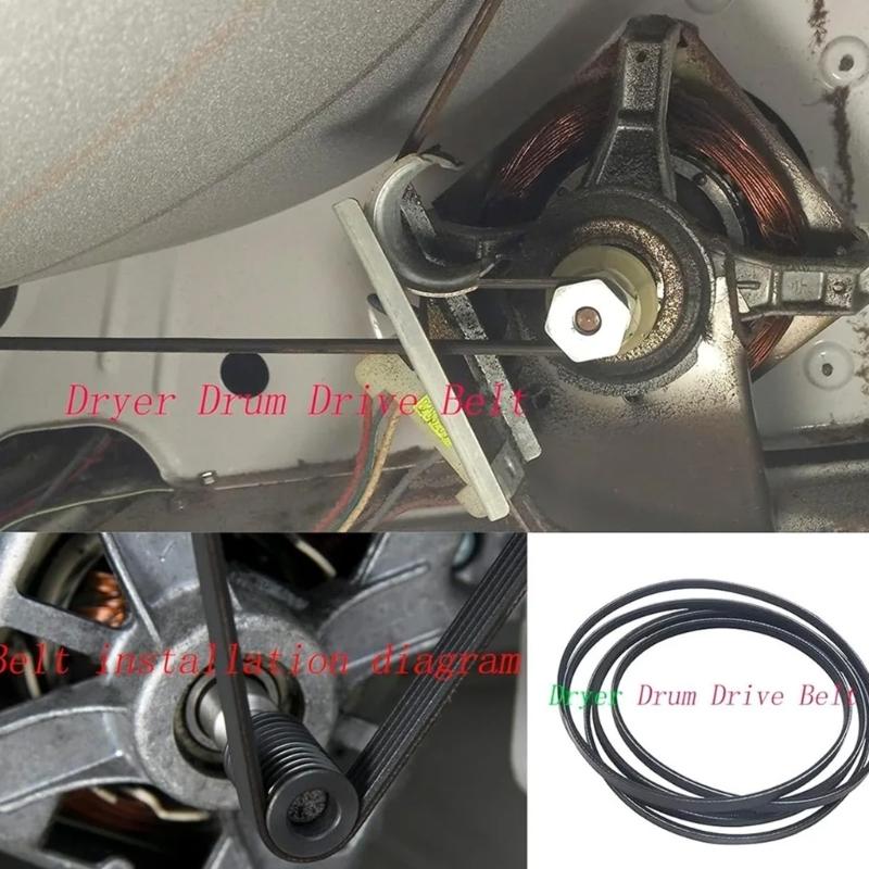 Dryer Drum Drive Belt Rubber Texture Reliable Power Transfer Even Drying Action Suitable for Various Dryer Types