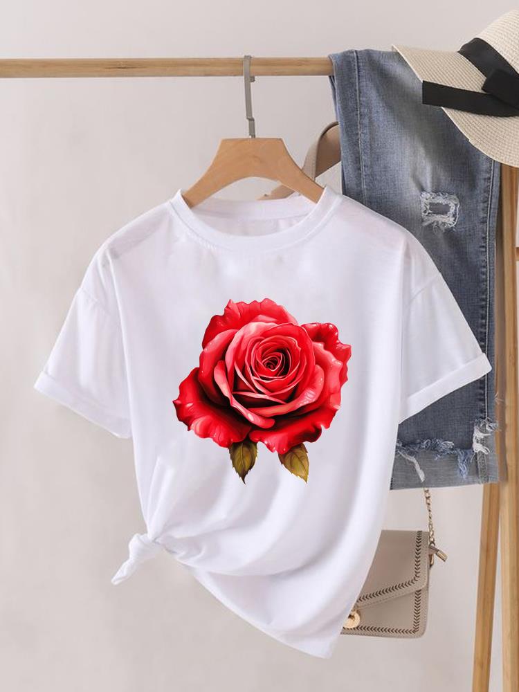 Aquarell Schmetterling Niedlich 90er Kleidung Damen Kurzarm T-Shirt Frauen Print Weiblich Grafik T-Shirts Mode Kleidung Lässiges T-Shirt