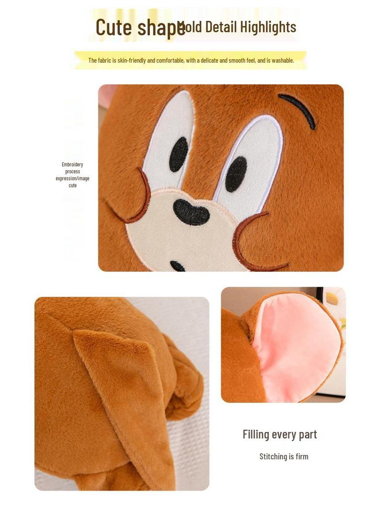 Tom und Jerry Plüschkissen: Lange, weiche Puppe für Bett oder Sofa