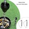 Iron Rain Chain Stabilizers Stakes Fixing Spikes Ground Anchors With Helical Anchoring System Garden Ground Fixation 2x