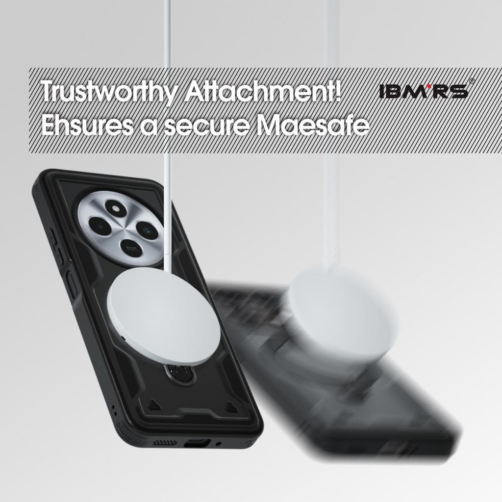 For Redmi 14C 4G/5G Phone Case Magnetic Shockproof with Stand & Lanyard | Compatible IBMRS | Anti-Slip Bumper Cover