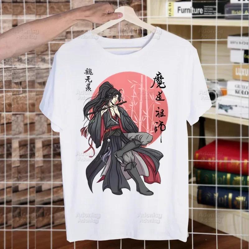 Mo Dao Zu Shi The Untamed Harajuku Man T Shirts Lan WangJi Wei Wu Xian Tees Shirt Tops Short-Sleeved Aesthetic Anime T Shirt