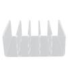 Desktop File Organizer Clear Acrylic 5 Compartments Office Document Sorter Multifunction Letter