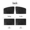 Magnetic Black Vinyl Car Sunshade Mesh - Heat Insulation & UV Protection for Car Windows