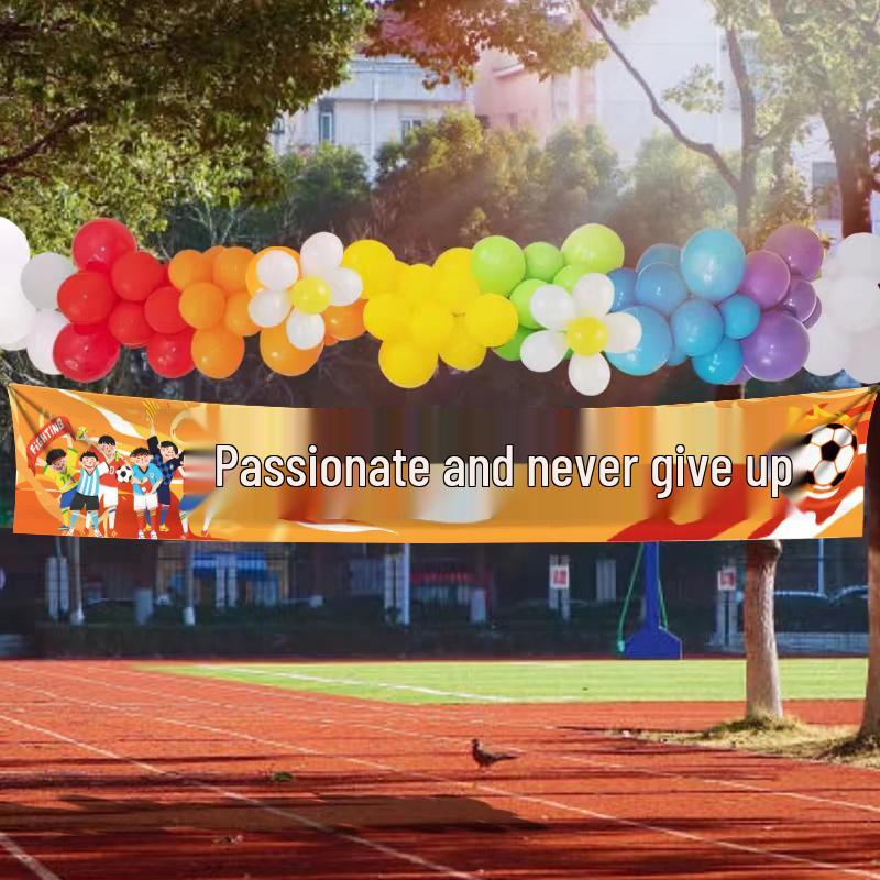 Elementary School Sports Day Banner & Cheer Props for Opening Ceremony