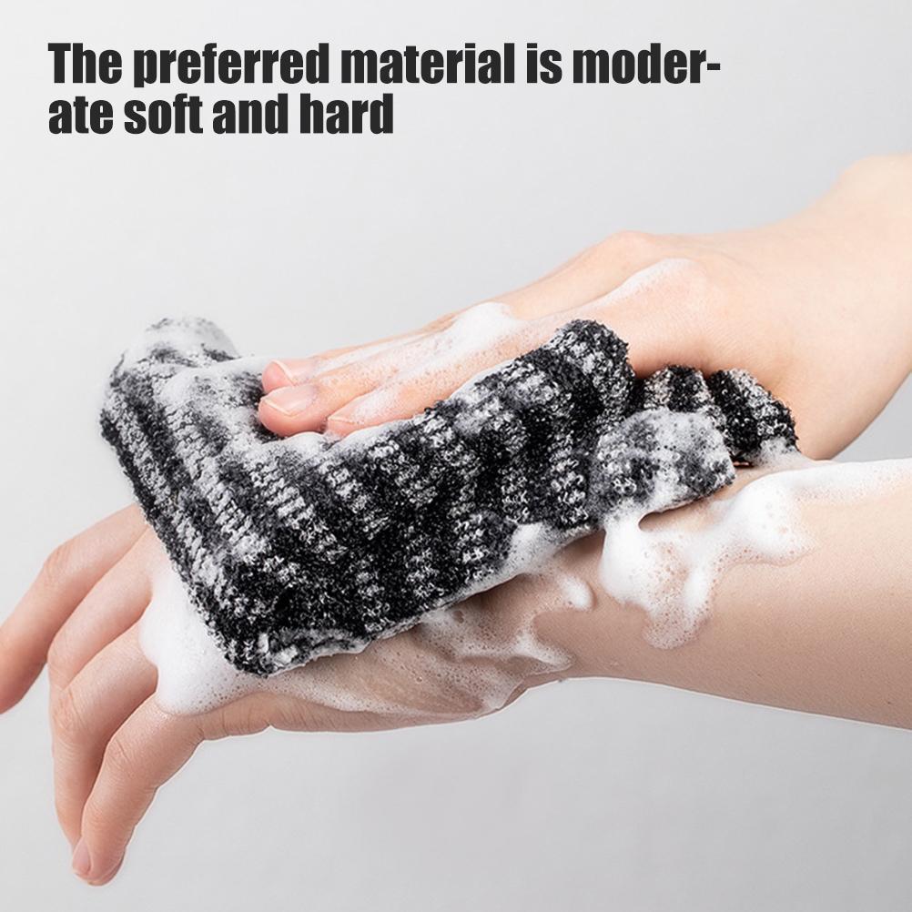 Exfoliating Back Scrubber Exfoliating Body Brush Back Washer Back Scrubber Towel for Shower