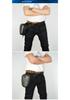 1x Carbon Fiber Look Hard Shell Motorcycle Bag Leg Bag Hip Waist Pack Waterproof