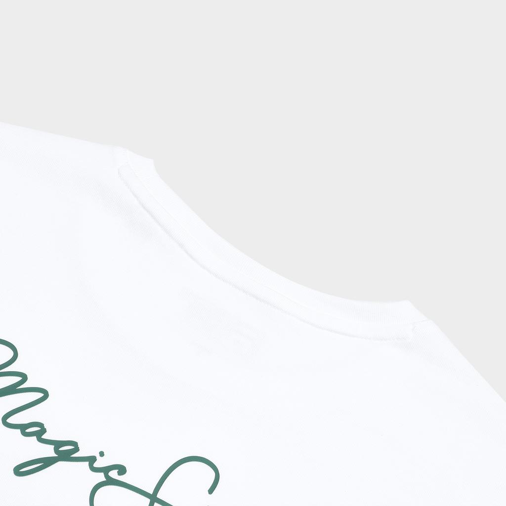 FILA X Magic Stick Logo Sports Casual Simple Round Neck Knitted Short Sleeve T-Shirt Women Tops Standard-White F11W339101F-WT