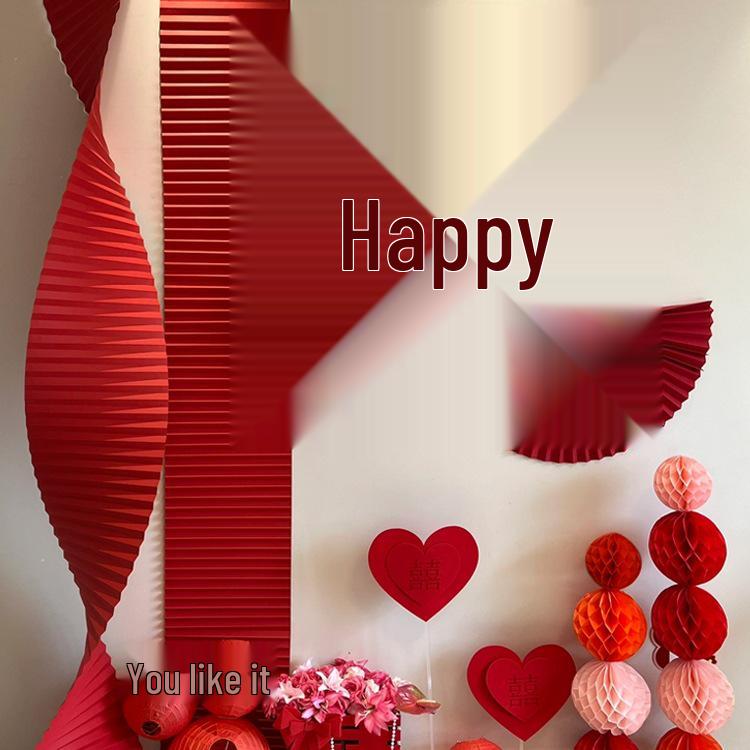 Festive Corrugated Paper Waves: New Year & Wedding Venue Decor