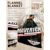 Top Gun Maverick Movie Theme Printed Flannel Blanket Ultra Soft Throw Blanket For Bedroom Bed Sofa Party Decor Birthday Gift