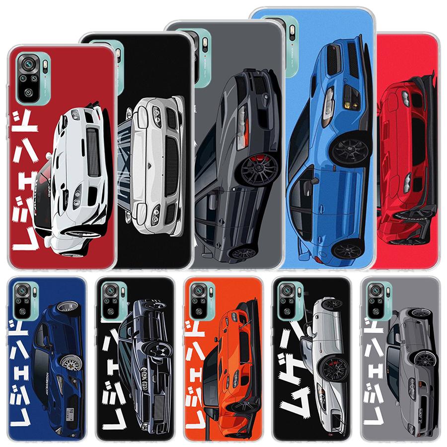 

JDM Tokyo Drift спортивный автомобиль мягкий чехол для Xiaomi Redmi 10 10A 10C 9 9A 9C 9T чехол для телефона 8 8A 7 7A 6 6A S2 K20 K40 Pro 10X принципиально