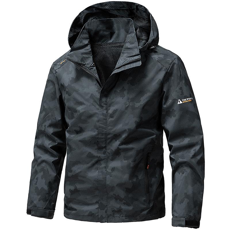 Softshell Windbreaker Men Waterproof Jacket Autumn Spring Outdoor Hooded Coat Sports Hiking Camping Coats Lightweight Jackets