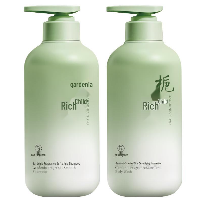 Fanyongchen Gardenia Anti-Dandruff Oil Control Shampoo & Body Wash Set 1600ml