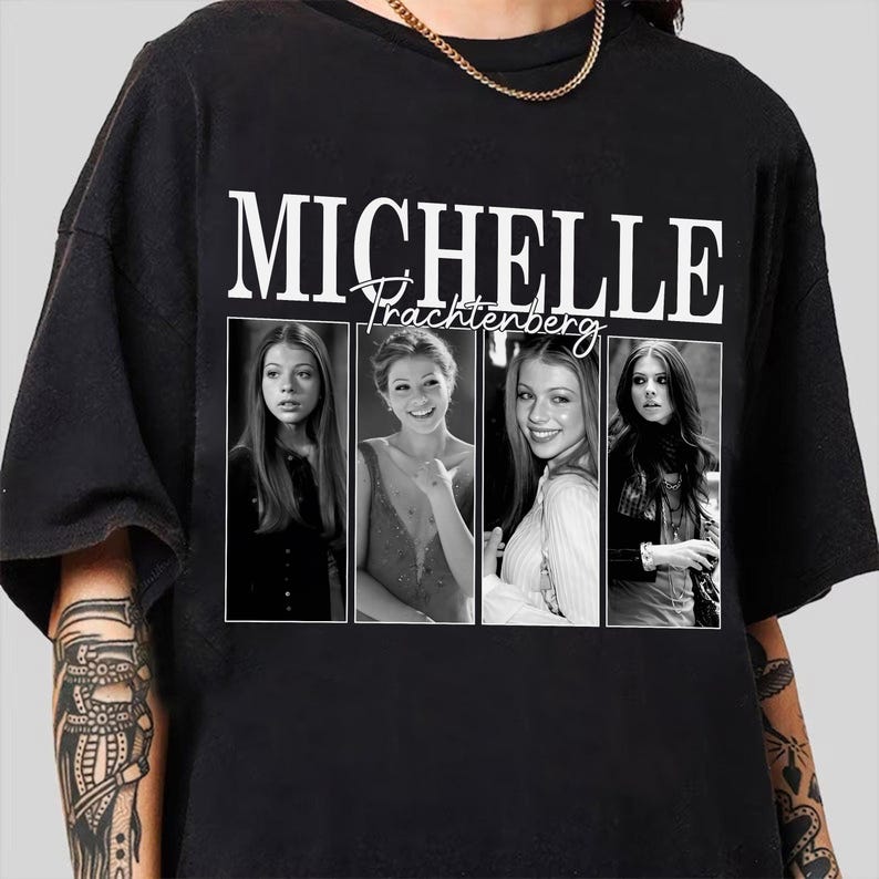Unisex Cotton Tshirt Michelle Trachtenberg Shirt Michelle TShirt