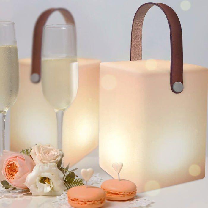 Lampe À Poser - MALUX - MALUX1115S - LED - Télécommande - Étanche Et Rechargeable