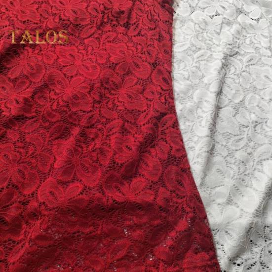 Damen Tops Schrägkragen Langarm Spitzenhemd Hohle Spitze Spleißen Einfarbig Slim Fit Stickerei Spitze Blumen Tops