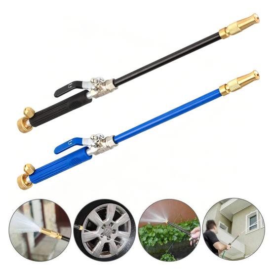 High Pressure Hose Nozzle, Heavy Duty Garden Hose Nozzle, Pressure Washer Attachment Booster Nozzle for Cat Washing Driveways Patio Cleaning