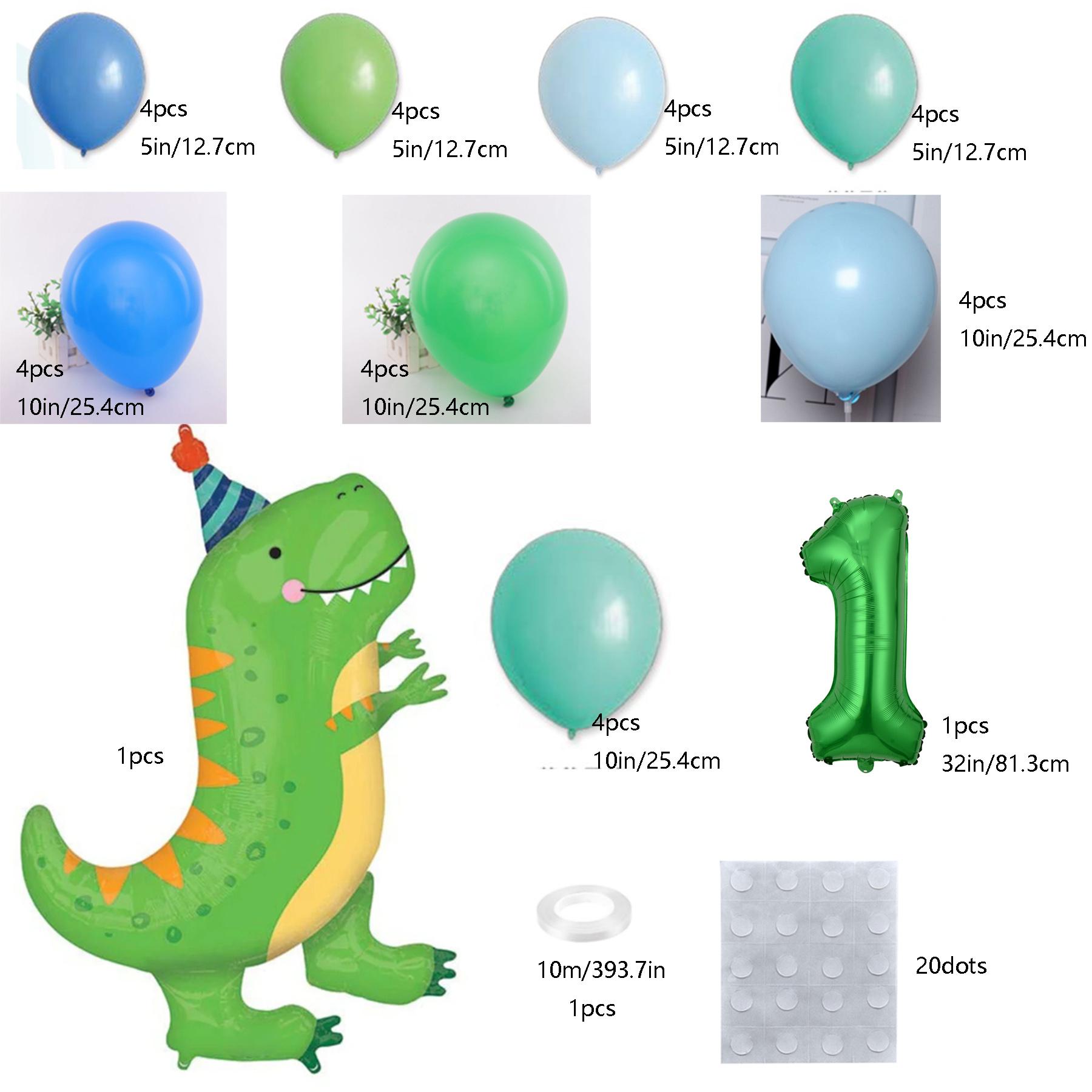 

36 шт. динозавр, украшение для дня рождения, воздушные шары, арка, гирлянда, комплект с зеленым номером, баллон, джунгли, Юрский период, для мальчиков, Дино, тематический декор для вечеринки