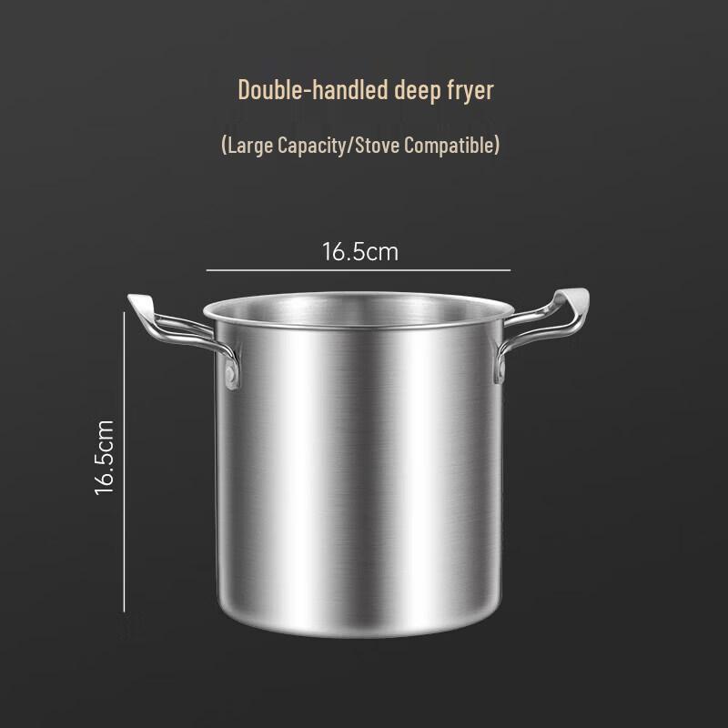 Qīwēi Thickened 304 Stainless Steel Deep Fryer Pot