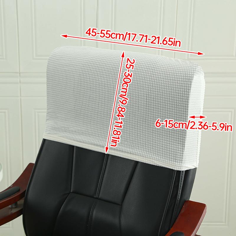 Elastic Chair Headrest Cover Home Office Armchair Backrest Head Pillow Covers Protection Dustproof Gaming Chair Slipcover