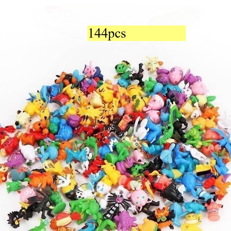 24-144 pièces Figurines d'Action Pikachu Pokémon Jouets 2-3cm Mini Figurines Modèle Jouet Pikachu Anime Poupée Enfant Cadeaux d'Anniversaire Noël