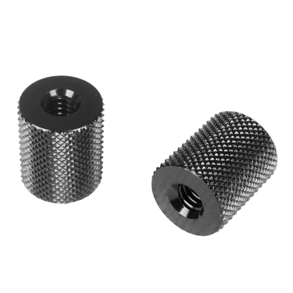 2Pcs 1/4Inch Female To Female Screw Adapters Aluminum For Photography Equipment Support