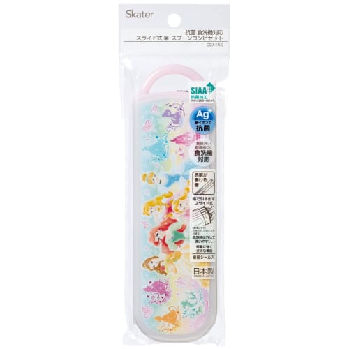 Skater Antibacterial Chopsticks Spoon Set Disney Princess 22 Made in Japan CCA1AG-A