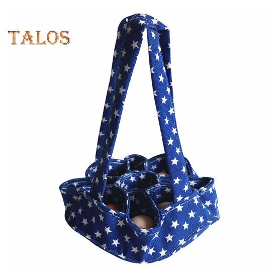 Корзина для сбора окрашенных яиц с ручкой, большая вместимость, складная конструкция, многофункциональный мешок для яиц, переносная корзина для сбора яиц синий/белый