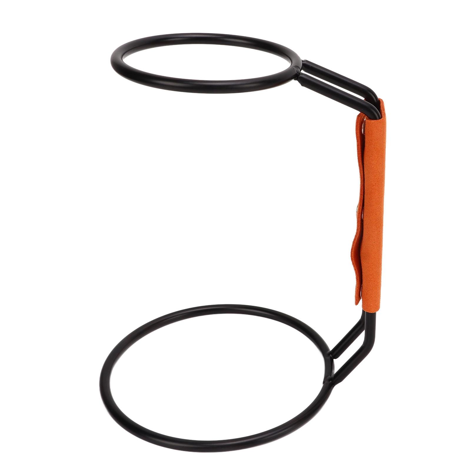 

Pour Over Coffee Dripper Rack Iron Dripper Stand with Leather Handle Case for Home Coffee Shop