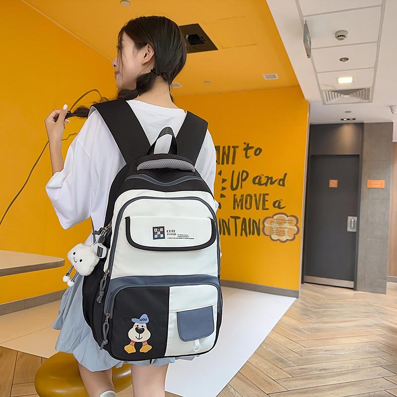 Junior School Student Schoolbag Girl Backpack Large Capacity Lightweight Backpack