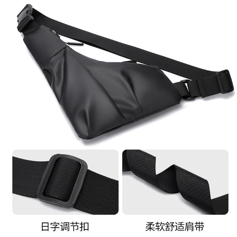 New Casual Men's Breast Bag Large Capacity Trend Cycling Messenger Bag Fashionable Shoulder Bag