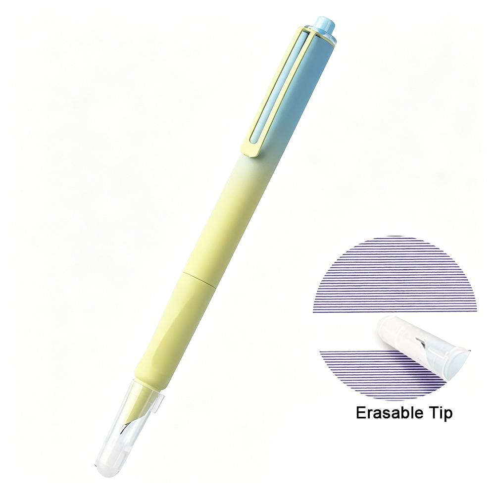 Replaceable Ink Magic Pen With Eraser Replaceable Ink Capsule Pen Press Fountain Pen  Stationery