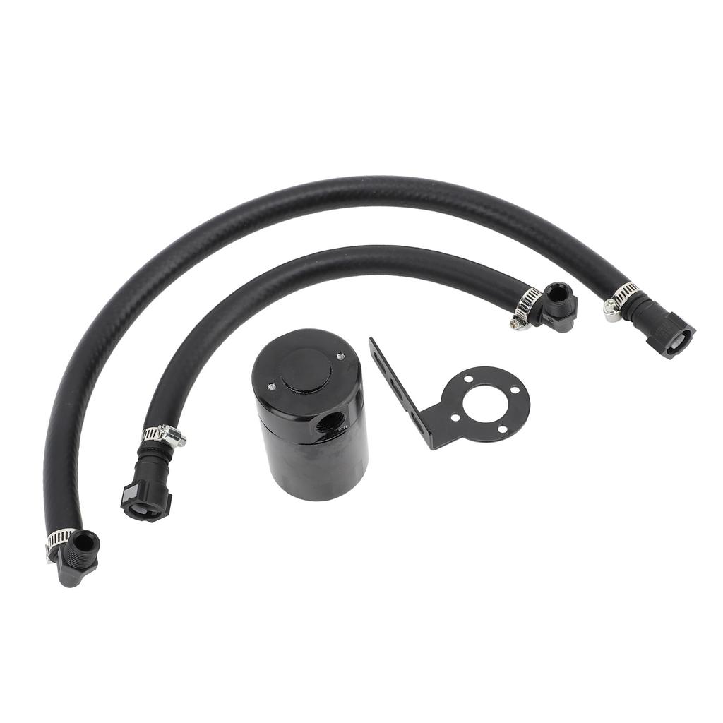 3OZ Oil Catch Can Fine Mesh Filter Air Oil Separator Catch Can Kit with Hose for 1500 5.3L 6.2L 2019‑2022