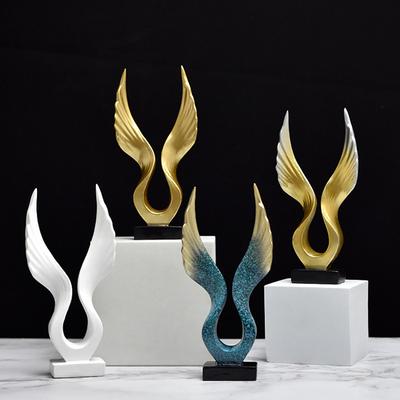 Europäische Adler-/Engelsflügel-Statue, Skulptur, Figur, Kunstharz, Dapeng Spreading Collection, Miniatur für TV-Schrank, Heimdekoration