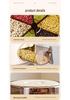 Rotating Grain Storage Box: Insect- and Moisture-Proof Sealed Rice Container with Dividers.
