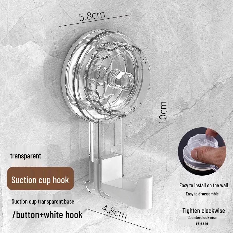 LIEI Bathroom Rotating Suction Cup Hook