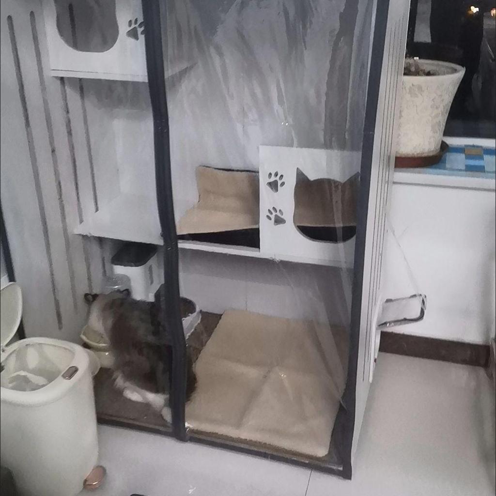 2025 Winddichtes & Isoliertes Outdoor Haustierhaus mit Wintertürvorhang - Regen- & Schneesicher