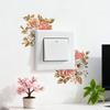 Removable Flower Switch Sticker Waterproof Peel And Stick Light Switch Decal for Living Room Bedroom Bathroom Kitchen Decor