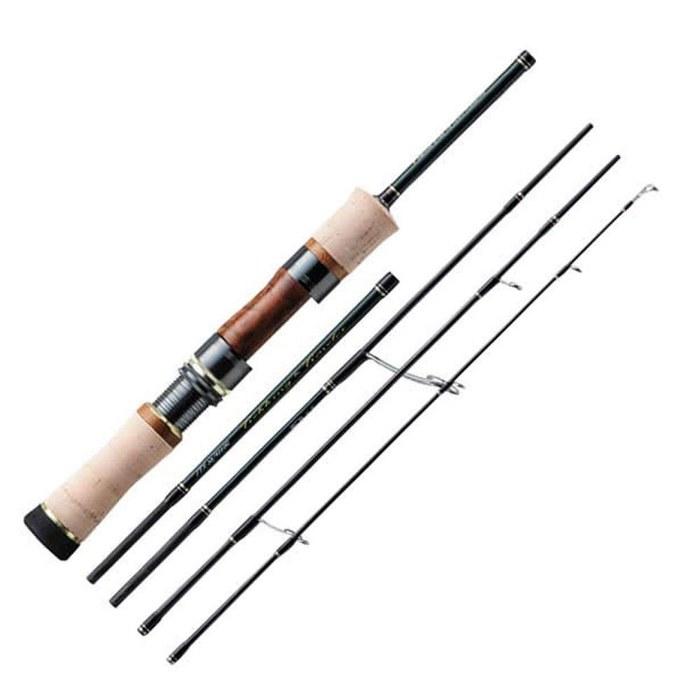 Major Craft Trout Rod Fine Tail Multi-Piece (2 Tips)/Spinning 4 6 (1.4m) FTX-46/505UL Black 1.4 Meter