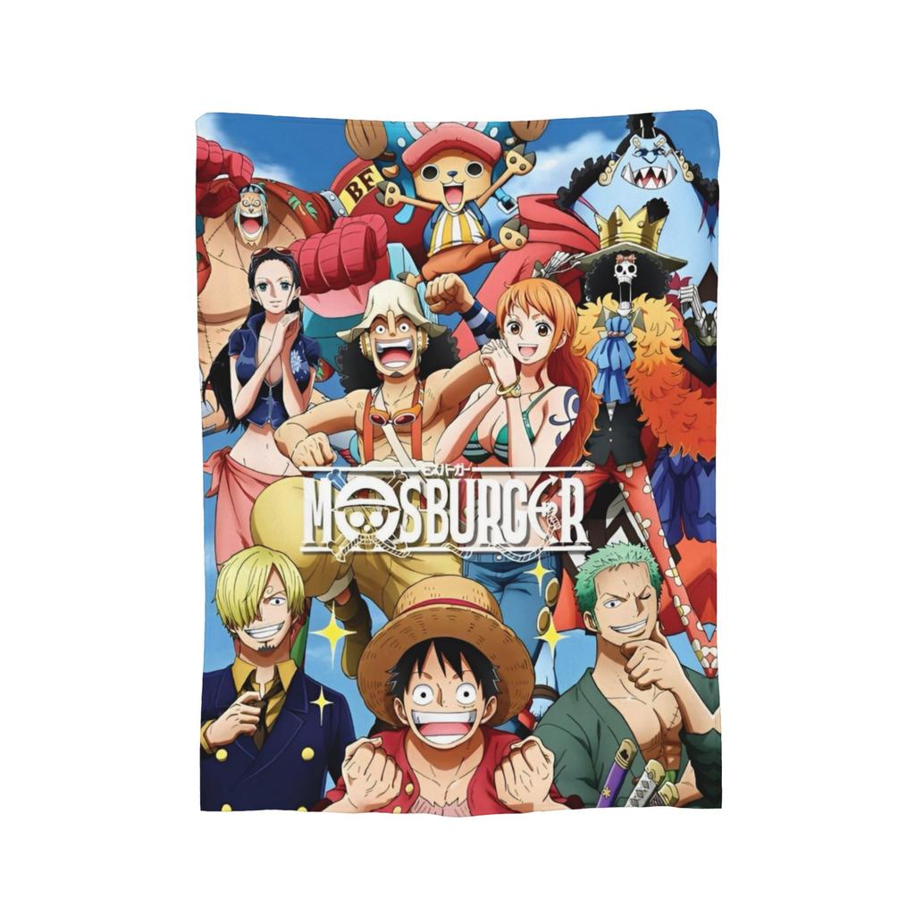 Luffy Anime Manga Coral Fleece Plush Throw Blanket Zoro Blanket for Home Couch Super Warm Bedding Throws,