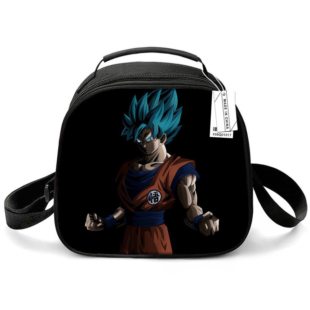 Dragon Ball Children'S Lunch Bag, Elementary School Lunch Box Bag, Ice Bag, Cartoon Shoulder Portable Meal Bag