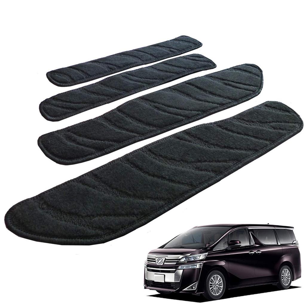 Fenice Car Mat Step Mat Made in Japan Vellfire Vellfire Hybrid 30 Velcro Type 3M Super Strong Tape Included Wave Black Does Not Slip Car Mat Specialty