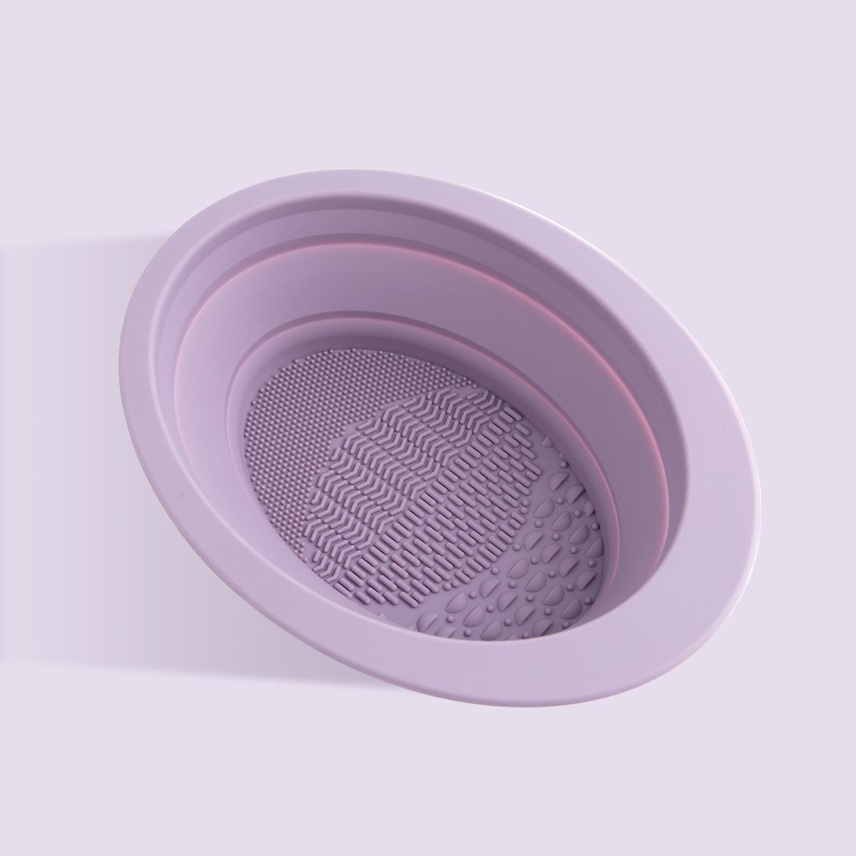 

Новый силиконовый очиститель для кистей для макияжа, губка для удаления цветных теней для век, тональная кисть для чистки, красочная коробка для скруббера, инструменты 1pcs фиолетовый