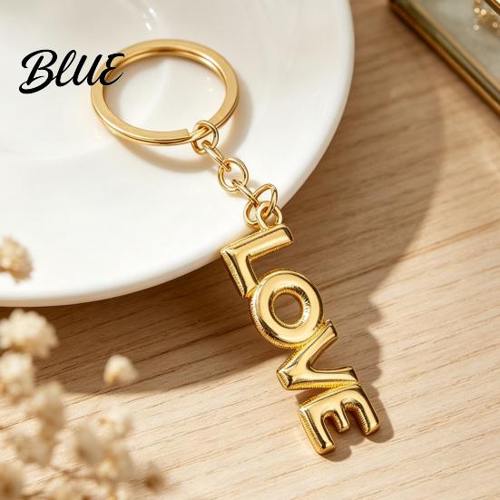 Durable Key Ring LOVE Keychain for Backpacks Alloy Letter Car Handbag Charm Pendant Holder Pendant Romantic Valentine’s Day Gift