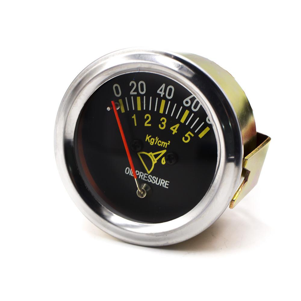 1Set 2" 52mm Universal Mechanical Car Oil Press Pressure Gauge Meter 0~80 P.S.I