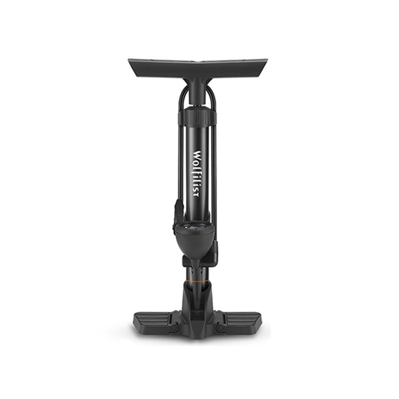 Bicycle Hand Air Pump - Bike Pump Floor with Dual Presta and Schrader Valves, Handheld Bike Pump чёрный
