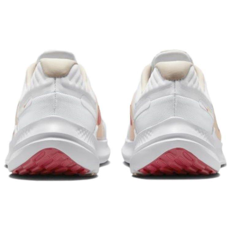 Nike Quest 5 Mesh Lace-Up Breathable Shock Absorbing Non-Slip Low-Top Running Shoes Women sneaker White DD9291-102