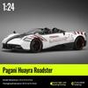 1/24 Scale Pagani Huayra Roadster Car Model with Display Base Adult Collectible Toy Car Boy Birthday Gift
