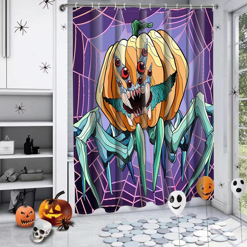 Halloween Magische Requisiten Muster Badezimmer Duschvorhang mit 12 Haken Badezimmer Dekor und Accessoires
