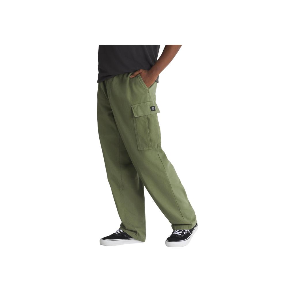 Vans Solid Color Multi-Pocket Loose Cargo Pants Men Pants Army-Green VN0005Z1AMB